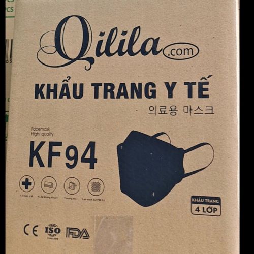 Khẩu trang KF94 4 lớp kháng khuẩn cao cấp Qilila